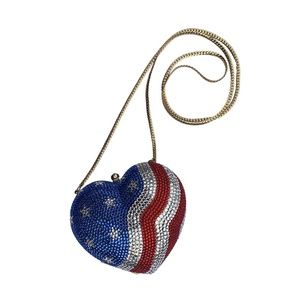 Crystal American Heart Bag